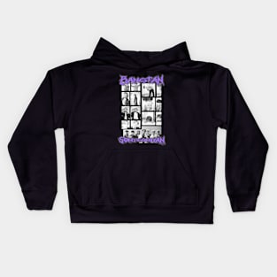 BTS - vitage 90s goth Kids Hoodie